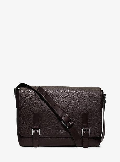 Michael Kors Mens Bryant Large Leather Messenger