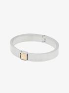 Michael Kors Brushed Silver-tone Hinge Bracelet