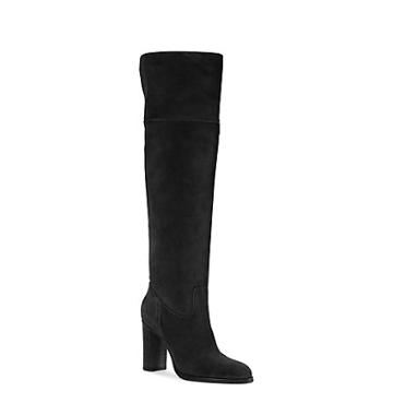 Michael Kors Regina Suede Over-the-knee Boot In Black