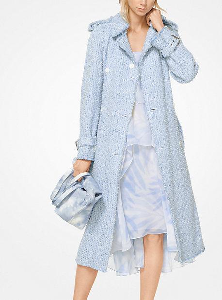 Michael Kors Collection Tweed Trench Coat