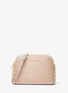 Michael Michael Kors Cindy Perforated Saffiano Leather Crossbody