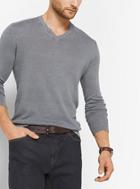 Michael Kors Mens Linen And Cotton V-neck Sweater