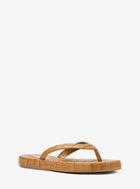 Michael Kors Mens Trey Embossed Leather Flip-flop