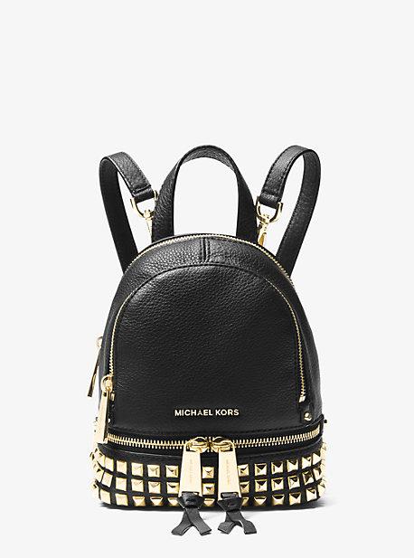 Michael Michael Kors Rhea Mini Studded Leather Backpack
