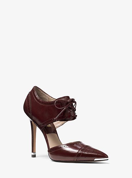 Michael Kors Collection Arleigh Patent-leather Pump