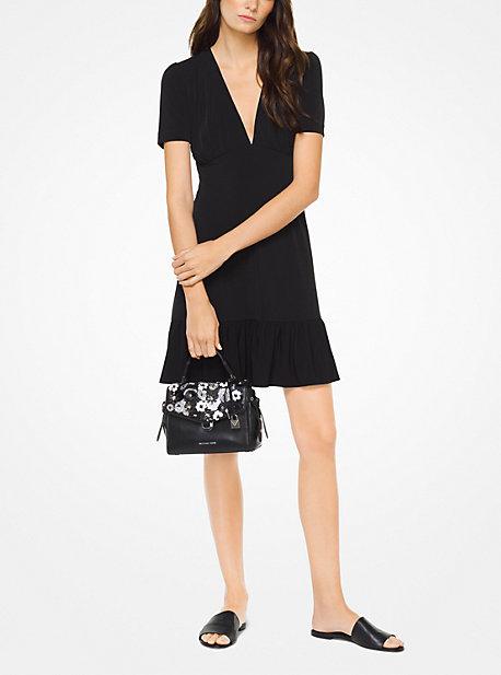Michael Michael Kors Matte-jersey Flounce Dress