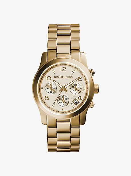Michael Kors Runway Gold-tone Chronograph Watch