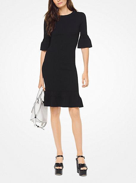 Michael Michael Kors Textured Bell-cuff Dress