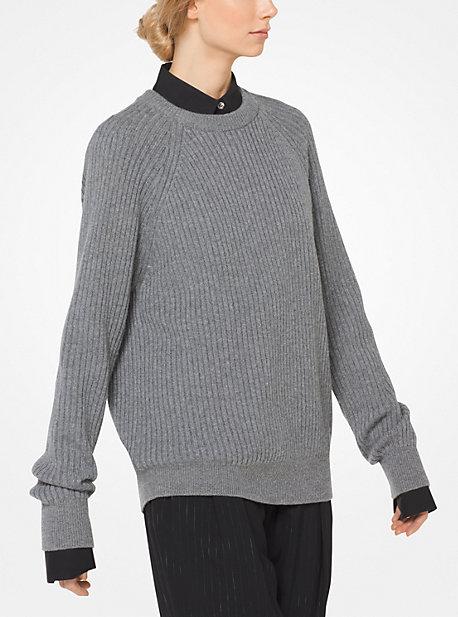 Michael Kors Collection Cashmere Ribbed Pullover
