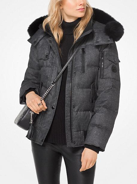 Michael Michael Kors Fur-trimmed Down Jacket