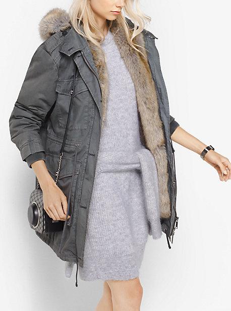 Michael Michael Kors Faux-fur Lined Twill Parka