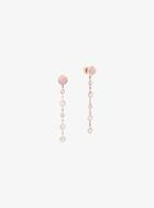 Michael Kors Rose Gold-tone And Rose Quartz Drop Earrings