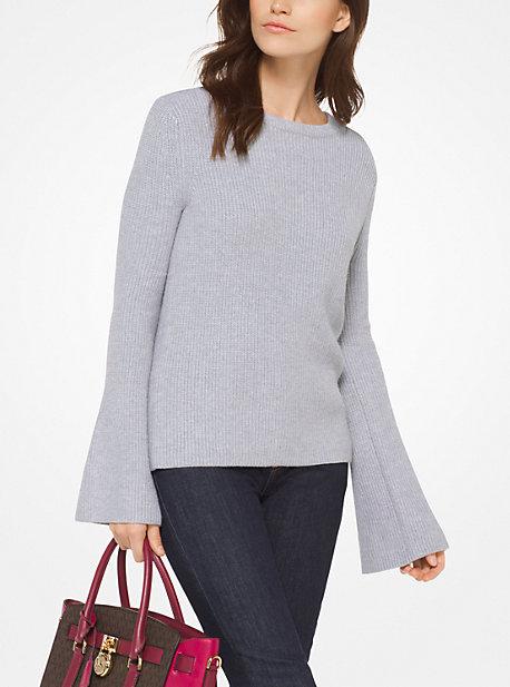 Michael Michael Kors Cotton-blend Bell-sleeve Top