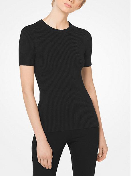 Michael Kors Collection Merino Ribbed Pullover