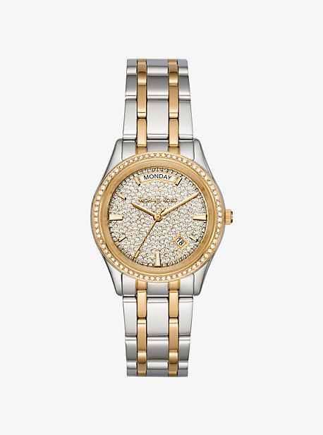 Michael Kors Kiley Pav Two-tone Watch