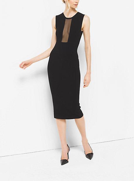 Michael Kors Collection Sheer-panel Stretch-viscose Dress