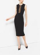Michael Kors Collection Sheer-panel Stretch-viscose Dress