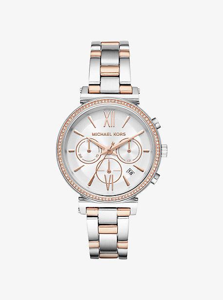 Michael Kors Sofie Pave Two-tone Watch
