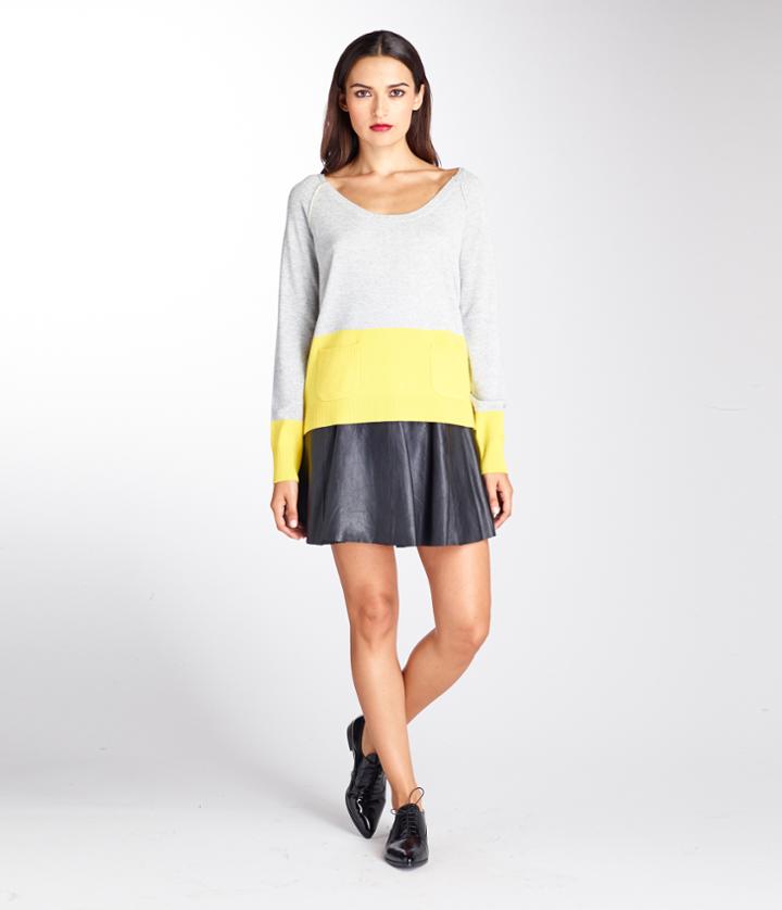Michael Stars Cashmere Blend Scoop Neck Sweater