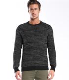 Michael Stars Space Dye Ribbed Stitch Crew Neck