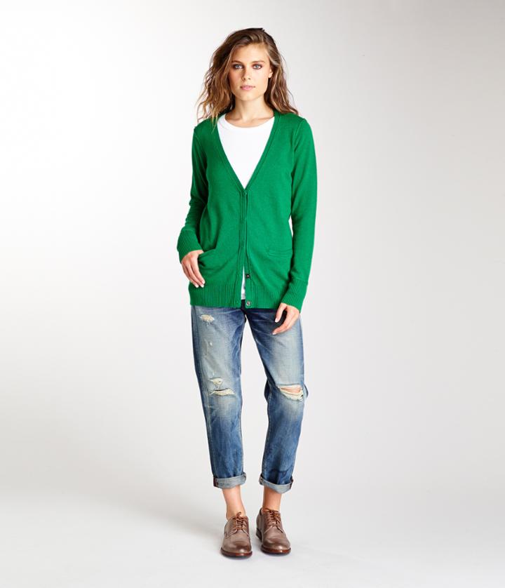 Michael Stars Cashmere Blend V-neck Cardigan