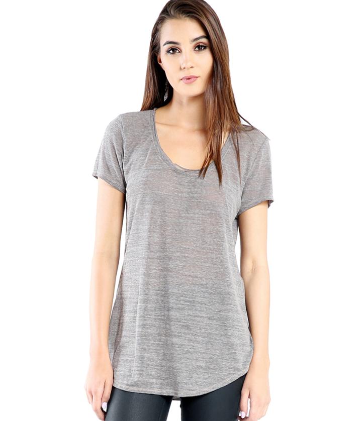 Michael Stars Chelsea Triblend Scoop Neck Tee