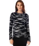 Michael Stars Space Dye Sweater With Cuff Zipper