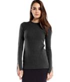 Michael Stars Cashmere Blend Ribbed Crew Neck Sweater