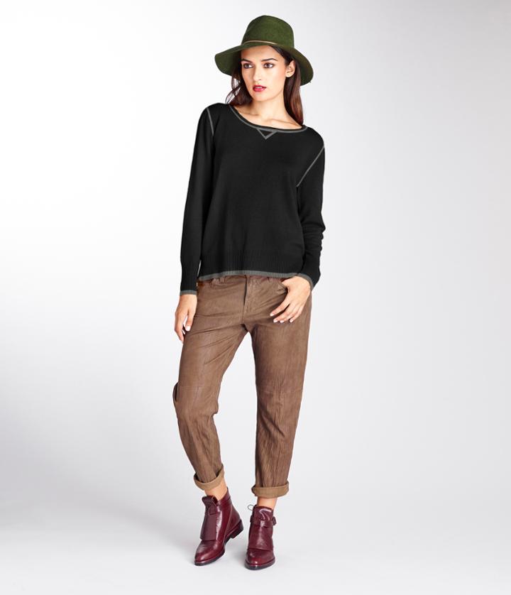 Michael Stars Cashmere Blend Crew Neck Sweater