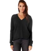 Michael Stars Cashmere Blend V-neck Sweater With Thumbholes