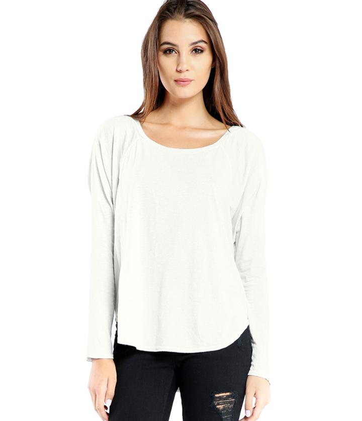 Michael Stars Luxe Slub Raglan Dolman Sleeve Tee