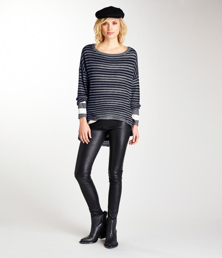 Michael Stars Reversible Boatneck Hi Low Top