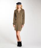 Michael Stars Cashmere Blend Military Sweater Dress
