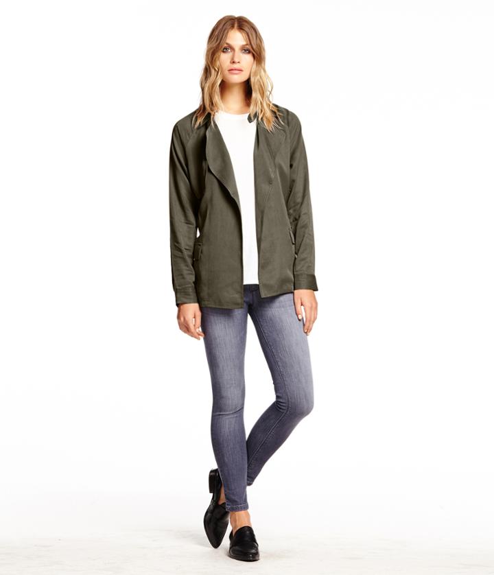 Michael Stars Long Sleeve Belted Trench