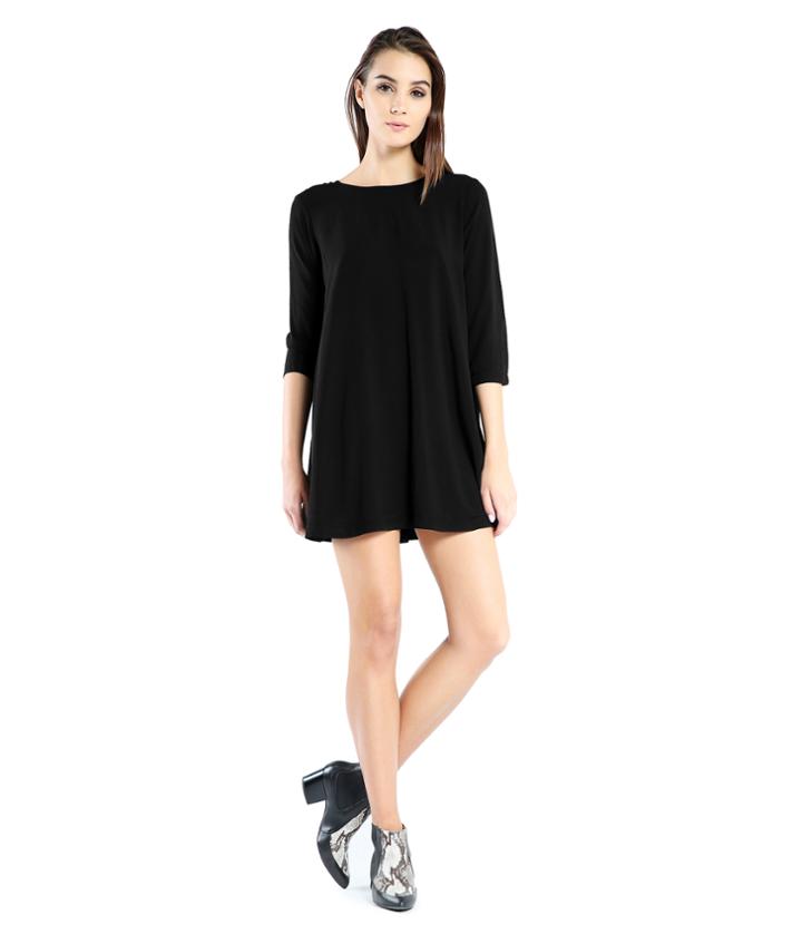 Michael Stars Rayon 3/4 Sleeve Mini Dress