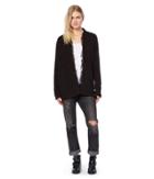 Michael Stars Boucle Open Cardigan With Fringe