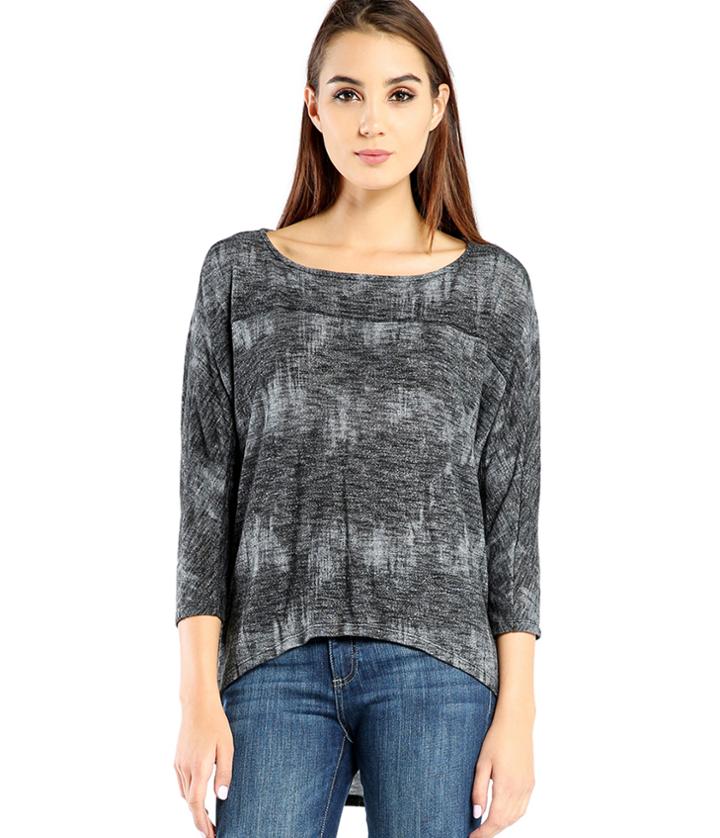 Michael Stars Shadow Terry Wide Neck Dolman Tee