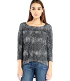 Michael Stars Shadow Terry Wide Neck Dolman Tee