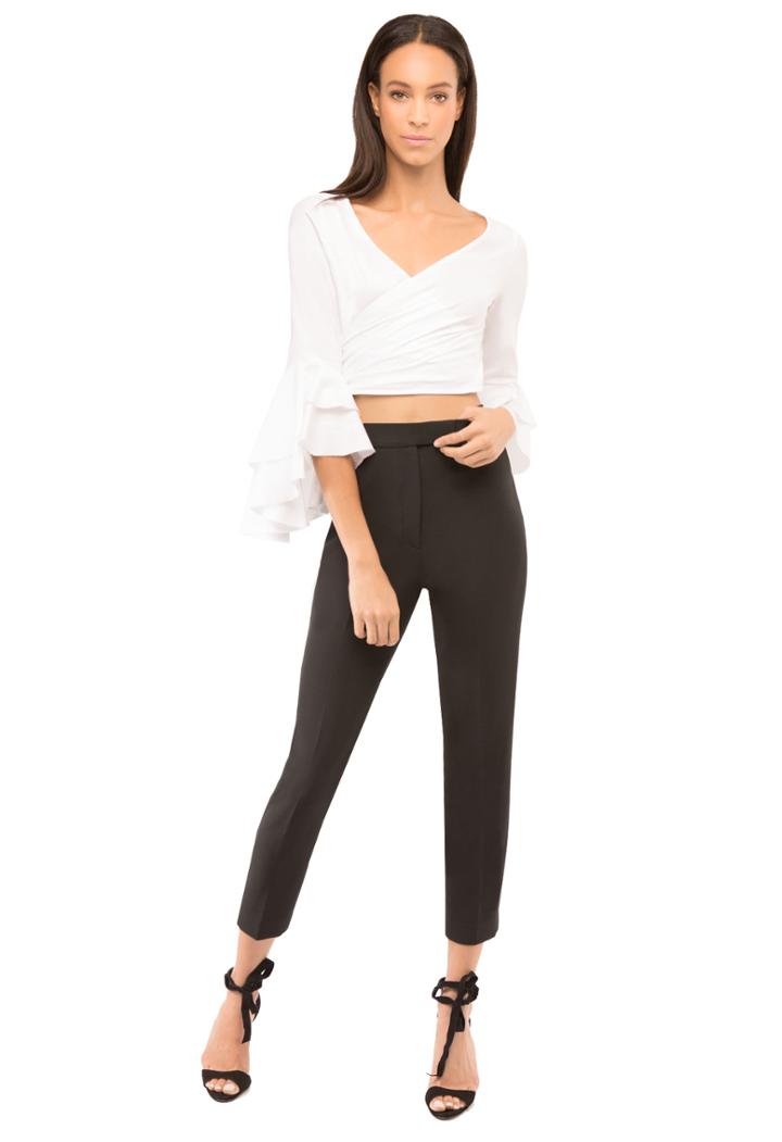 Milly Stretch Crepe High Waisted Pant