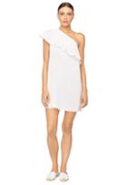 Milly One Shoulder Cover Up - White