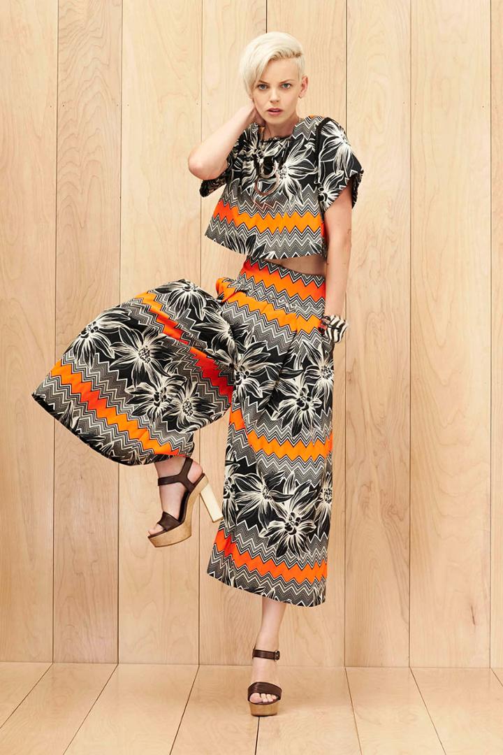 Milly Tropical Jacquard Culottes