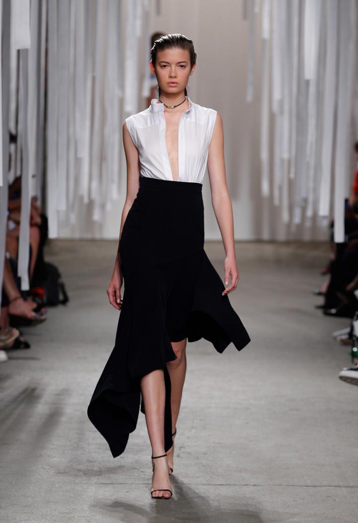 Milly Asymmetrical Charlotte Skirt