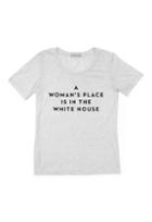 Milly A Womans Place Tee - Heather Grey