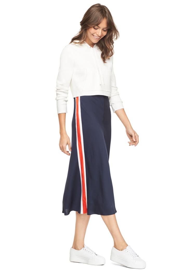 Milly Cropped Hoodie - White