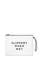 Milly Slippery When Wet Pouch - White