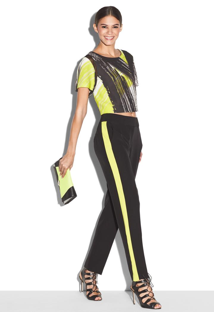 Milly Italian Cady Tuxedo Trouser
