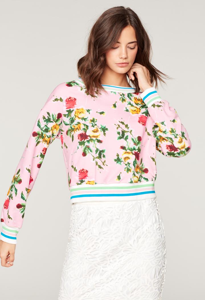 Milly Rose Print Tyler Sweatshirt