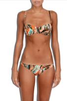 Milly Cabana Tropical Leaf Maxime Underwire Bikini Top