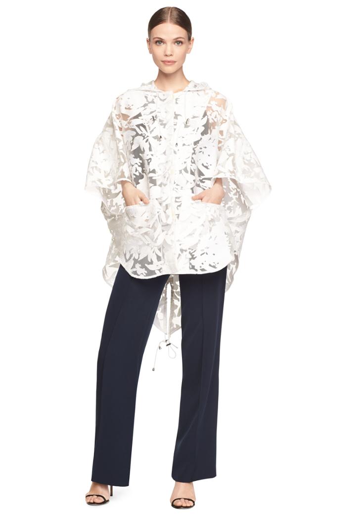 Milly Printed Floral Burnout Anorak
