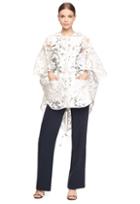Milly Printed Floral Burnout Anorak
